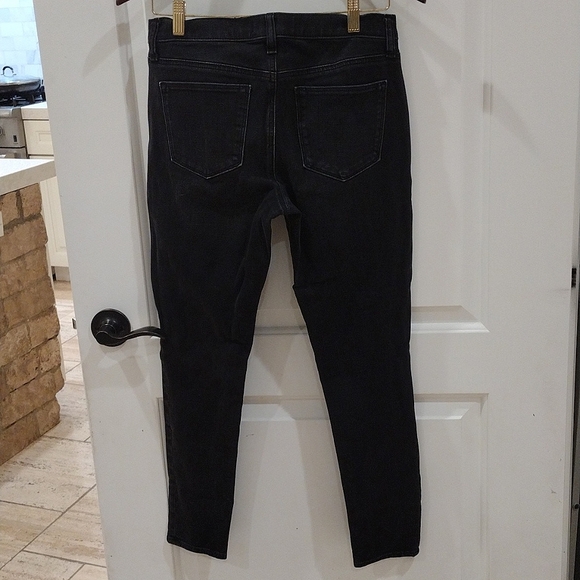 Gap 1969 Size 29R True Skinny Black Slight Distressing - Picture 5 of 6